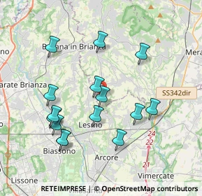 Mappa Via dell'Asilo, 23880 Casatenovo LC, Italia (3.71733)