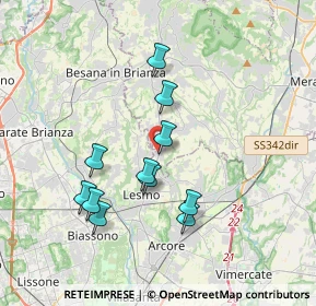 Mappa Via dell'Asilo, 23880 Casatenovo LC, Italia (3.29636)