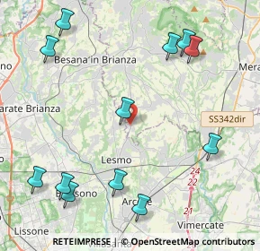 Mappa Via dell'Asilo, 23880 Casatenovo LC, Italia (5.23917)