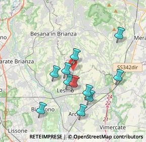 Mappa Via dell'Asilo, 23880 Casatenovo LC, Italia (3.43818)