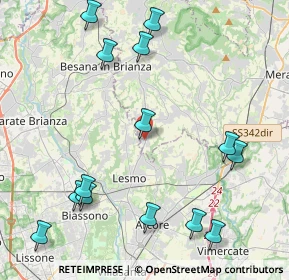 Mappa Via dell'Asilo, 23880 Casatenovo LC, Italia (5.11714)