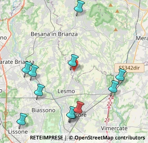 Mappa Via dell'Asilo, 23880 Casatenovo LC, Italia (4.94182)
