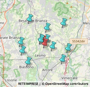 Mappa Via dell'Asilo, 23880 Casatenovo LC, Italia (2.88769)