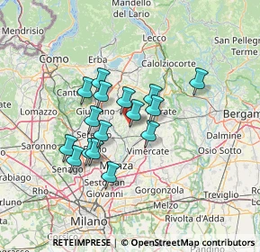 Mappa Via dell'Asilo, 23880 Casatenovo LC, Italia (10.52875)
