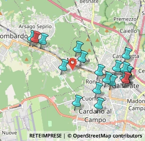 Mappa Via 2 Giugno, 21011 Casorate Sempione VA, Italia (2.157)