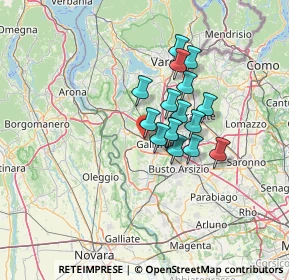 Mappa Via 2 Giugno, 21011 Casorate Sempione VA, Italia (9.37438)