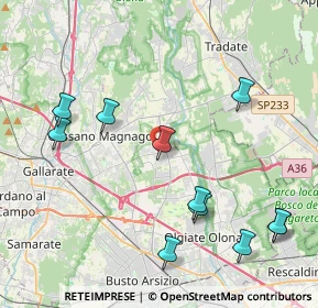 Mappa Via Papa Giovanni XXIII, 21054 Fagnano Olona VA, Italia (4.70364)
