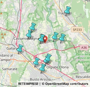 Mappa Via Papa Giovanni XXIII, 21054 Fagnano Olona VA, Italia (3.32)
