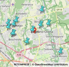 Mappa Via Papa Giovanni XXIII, 21054 Fagnano Olona VA, Italia (2.22167)