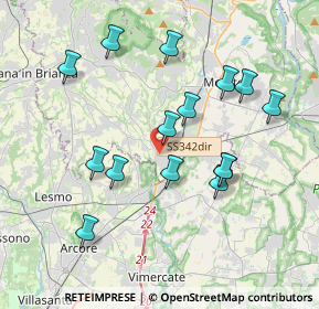 Mappa Via Valletta, 23871 Lomagna LC, Italia (3.708)