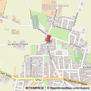 Mappa Via Ognissanti, 35, 36066 Sandrigo, Vicenza (Veneto)