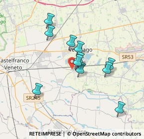 Mappa Via Brenta, 31050 Vedelago TV, Italia (3.11364)