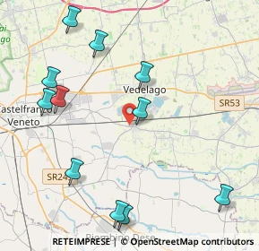 Mappa Via Brenta, 31050 Vedelago TV, Italia (4.90091)
