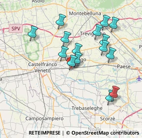 Mappa Via Brenta, 31050 Vedelago TV, Italia (7.17133)