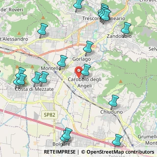 Mappa Via Giacomo Puccini, 24060 Gorlago BG, Italia (2.8915)