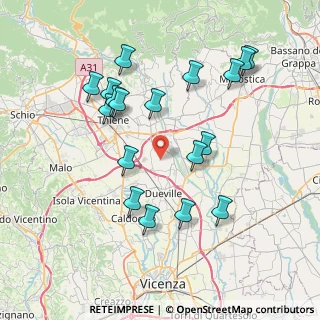 Mappa Montecchio Precalcino, 36030 Montecchio Precalcino VI, Italia (7.79056)
