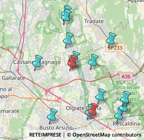 Mappa Viale Vittoria, 21054 Fagnano Olona VA, Italia (4.472)