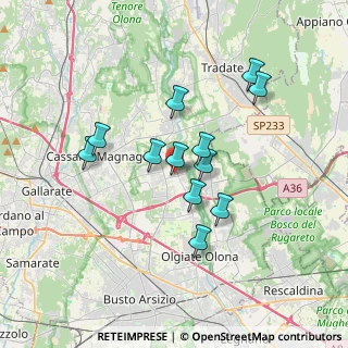 Mappa Viale Vittoria, 21054 Fagnano Olona VA, Italia (2.9425)