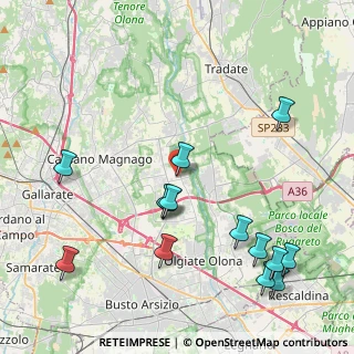 Mappa Viale Vittoria, 21054 Fagnano Olona VA, Italia (4.87929)