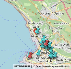 Mappa Strada del Friuli, 34135 Trieste TS, Italia (2.21889)