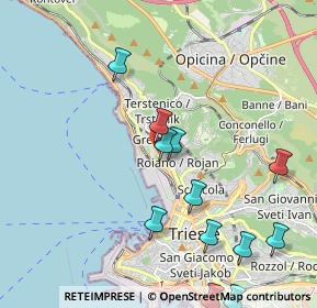 Mappa Strada del Friuli, 34135 Trieste TS, Italia (2.31667)