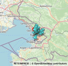 Mappa Strada del Friuli, 34135 Trieste TS, Italia (8.70273)