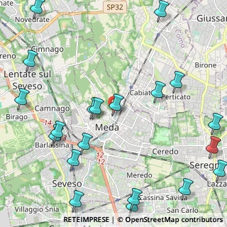 Mappa Via San Giuseppe, 20821 Meda MB, Italia (2.986)
