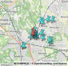 Mappa Via San Giuseppe, 20821 Meda MB, Italia (1.20947)