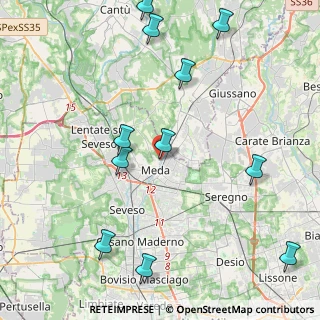 Mappa Via San Giuseppe, 20821 Meda MB, Italia (5.12909)
