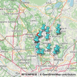 Mappa Via San Giuseppe, 20821 Meda MB, Italia (6.03294)