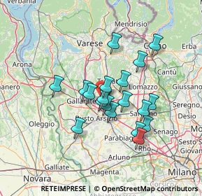 Mappa Via Guglielmo Oberdan, 21054 Fagnano Olona VA, Italia (10.88947)