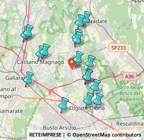 Mappa Via Guglielmo Oberdan, 21054 Fagnano Olona VA, Italia (3.65588)