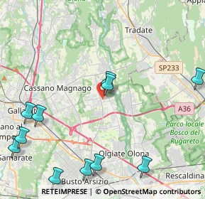 Mappa Via Guglielmo Oberdan, 21054 Fagnano Olona VA, Italia (5.58364)