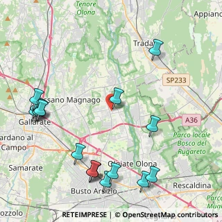 Mappa Via Guglielmo Oberdan, 21054 Fagnano Olona VA, Italia (5.40176)