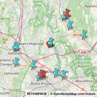 Mappa Via Guglielmo Oberdan, 21054 Fagnano Olona VA, Italia (5.0725)