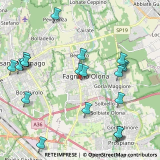 Mappa Via Guglielmo Oberdan, 21054 Fagnano Olona VA, Italia (2.658)