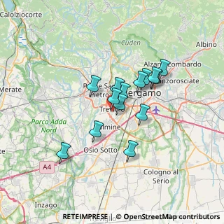 Mappa Via Carlo Ceresa, 24048 Treviolo BG, Italia (5.07071)