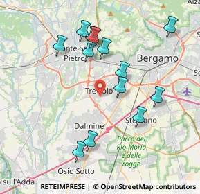 Mappa Via Carlo Ceresa, 24048 Treviolo BG, Italia (3.85846)