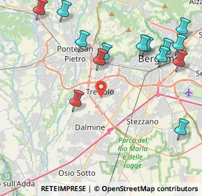 Mappa Via Carlo Ceresa, 24048 Treviolo BG, Italia (5.05929)