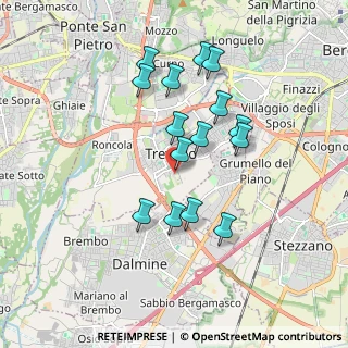 Mappa Via Carlo Ceresa, 24048 Treviolo BG, Italia (1.618)