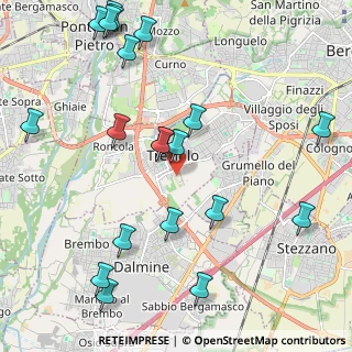 Mappa Via Carlo Ceresa, 24048 Treviolo BG, Italia (2.592)