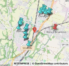 Mappa Via A. Olivetti, 23875 Osnago LC, Italia (0.956)