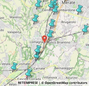 Mappa Via A. Olivetti, 23875 Osnago LC, Italia (3.062)