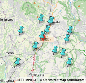 Mappa Via A. Olivetti, 23875 Osnago LC, Italia (3.63231)