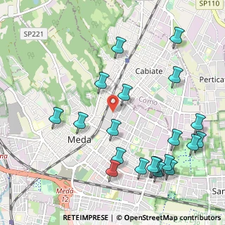 Mappa Via Prealpi, 20821 Meda MB, Italia (1.246)