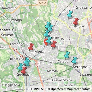Mappa Via Prealpi, 20821 Meda MB, Italia (2.13929)
