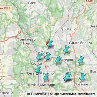 Mappa Via Prealpi, 20821 Meda MB, Italia (4.67545)