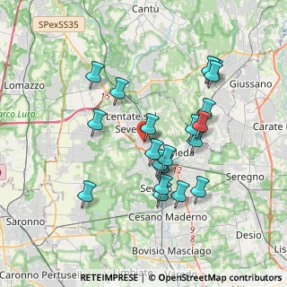 Mappa Via Giovanni Pascoli, 20823 Lentate sul Seveso MB, Italia (3.412)
