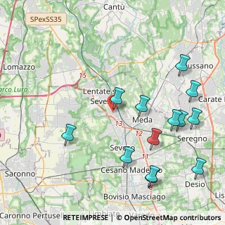 Mappa Via Giovanni Pascoli, 20823 Lentate sul Seveso MB, Italia (4.88615)