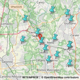 Mappa Via Giovanni Pascoli, 20823 Lentate sul Seveso MB, Italia (4.94429)